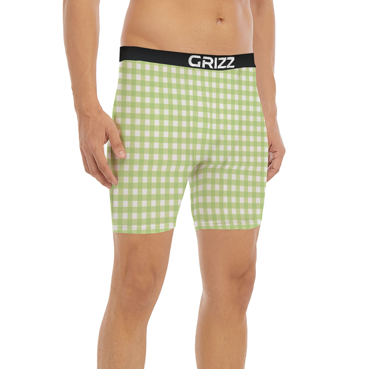 Wildflowers Blue Hawaiian Print Pattern Boxer Briefs-grizzshop