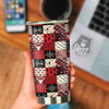 Wildlife Red Plaid Print Pattern Tumbler-grizzshop