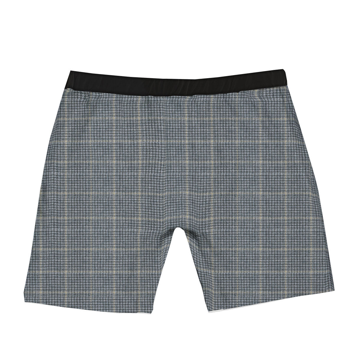 Windowpane Grey Print Pattern Boxer Briefs-grizzshop