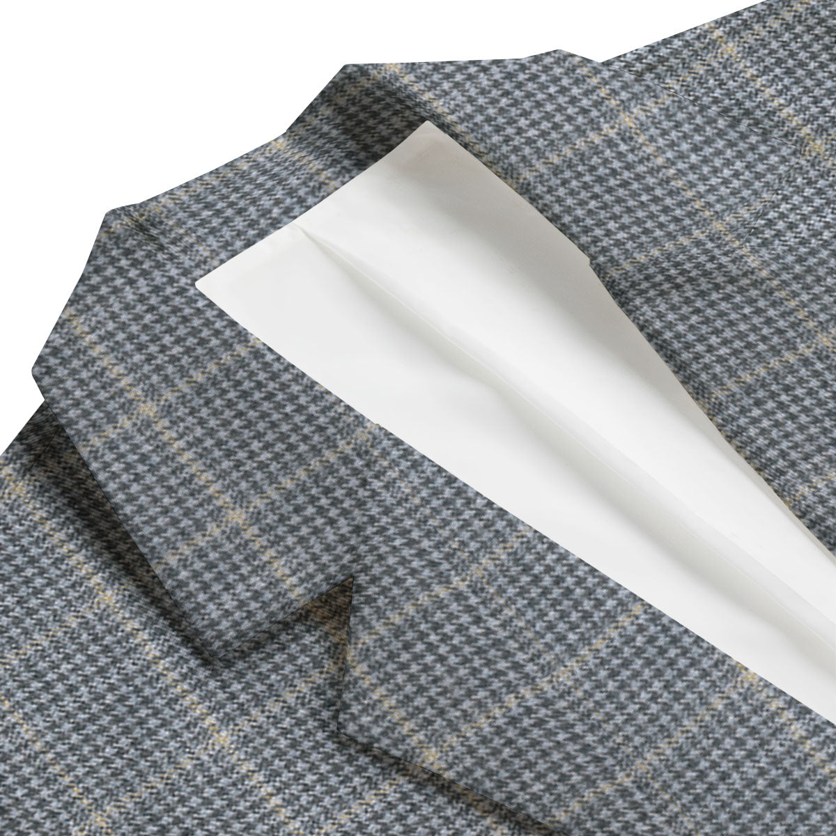 Windowpane Grey Print Pattern Men's Blazer-grizzshop