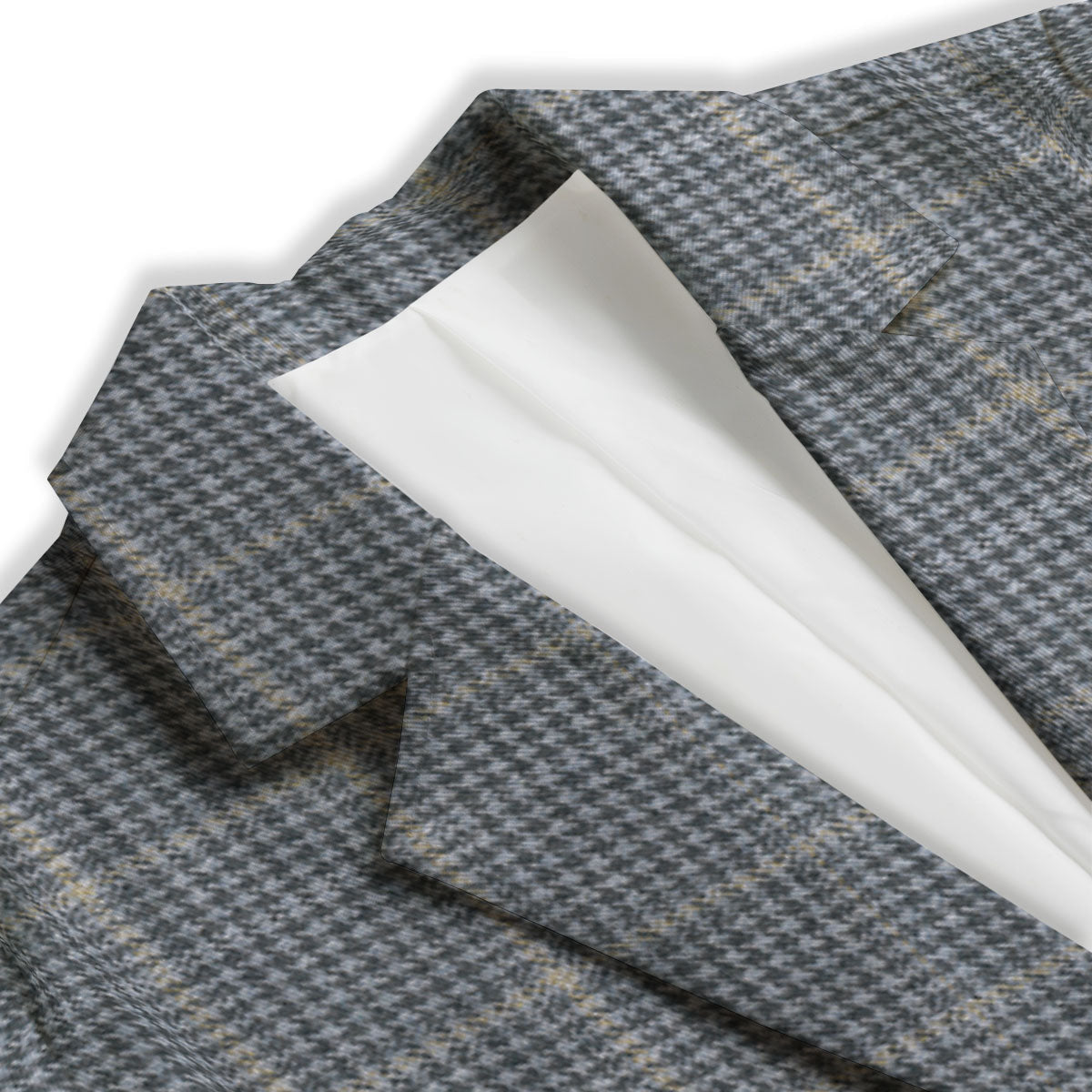 Windowpane Grey Print Pattern Women's Blazer-grizzshop