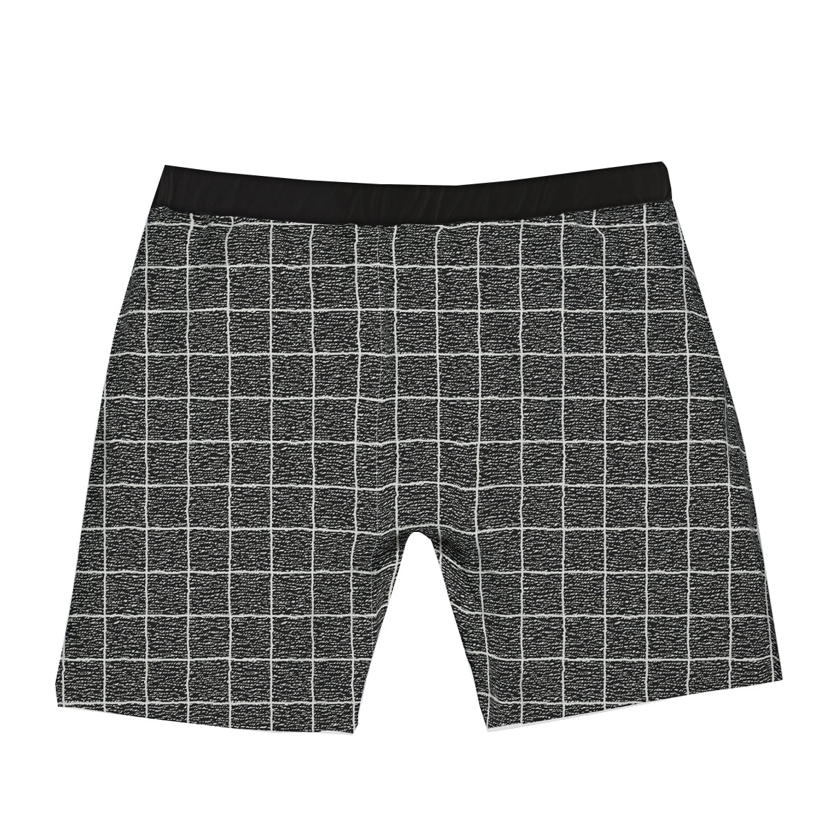 Windowpane Noisy Print Pattern Boxer Briefs-grizzshop