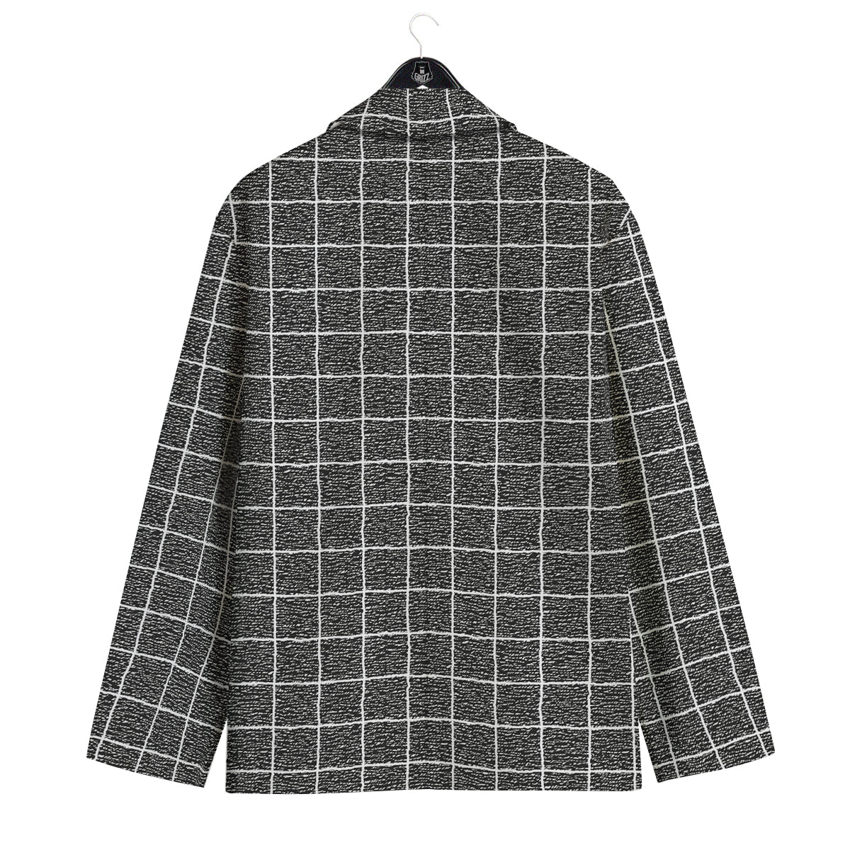 Windowpane Noisy Print Pattern Men's Sport Coat-grizzshop