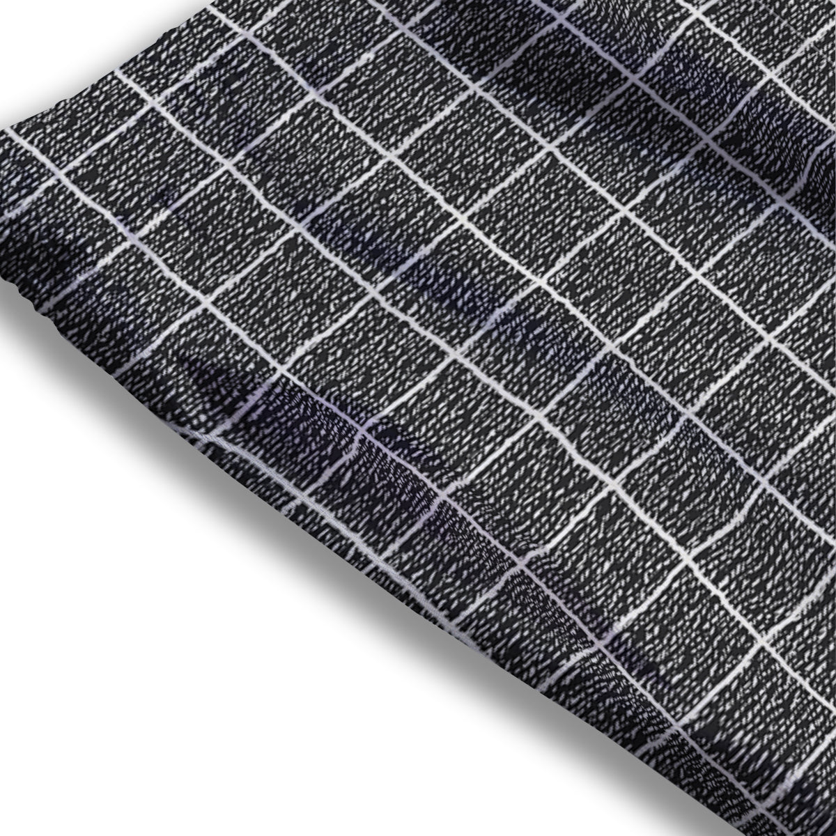 Windowpane Noisy Print Pattern Mesh Shorts-grizzshop