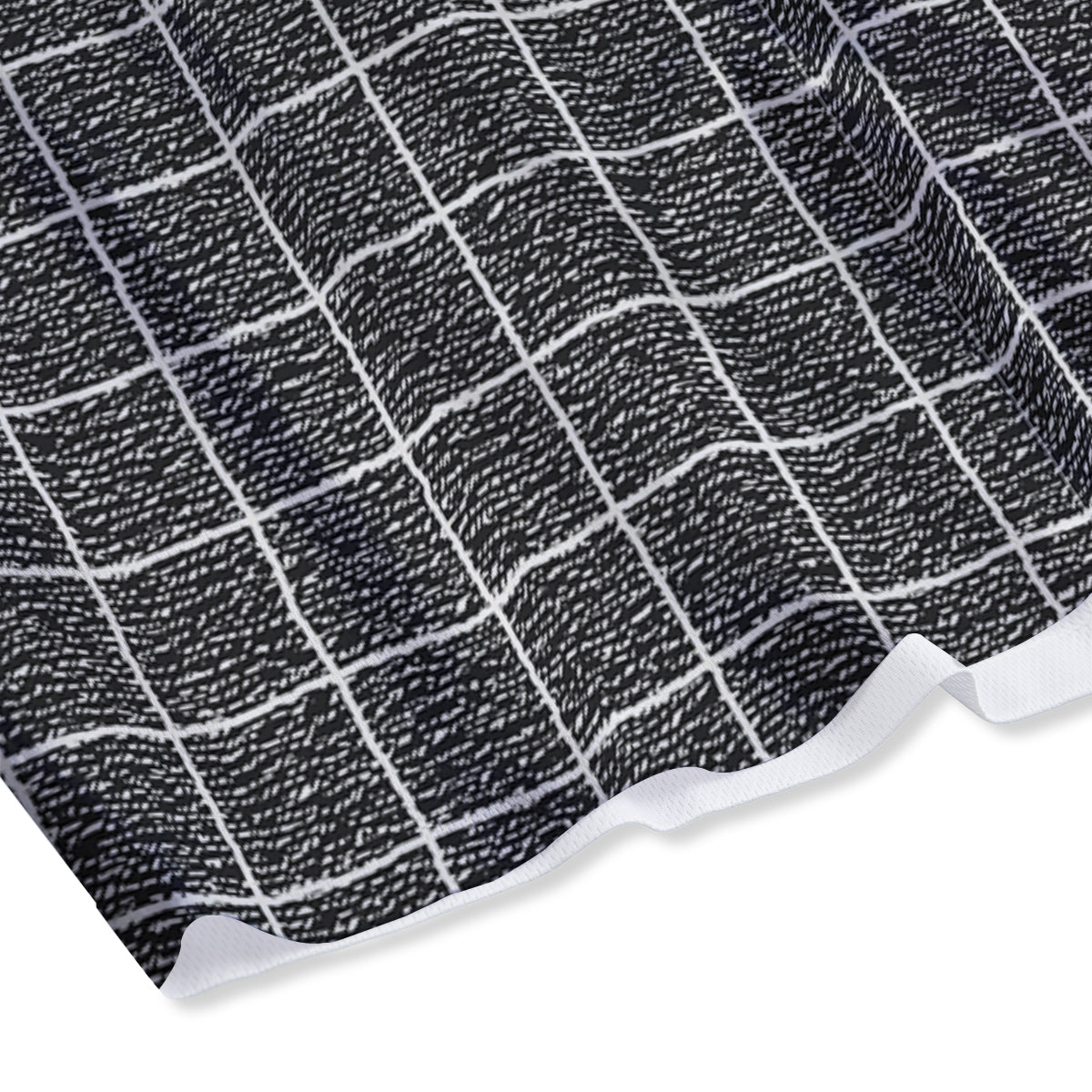 Windowpane Noisy Print Pattern Mesh Shorts-grizzshop
