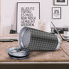 Windowpane Noisy Print Pattern Tumbler-grizzshop