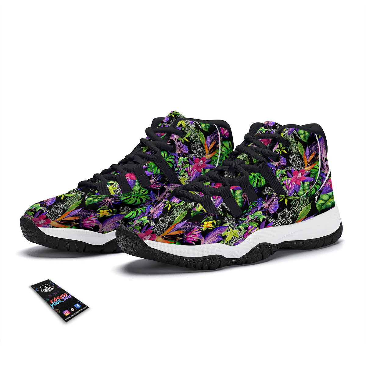 Wine Glasses Print Pattern Black Bball Shoes-grizzshop