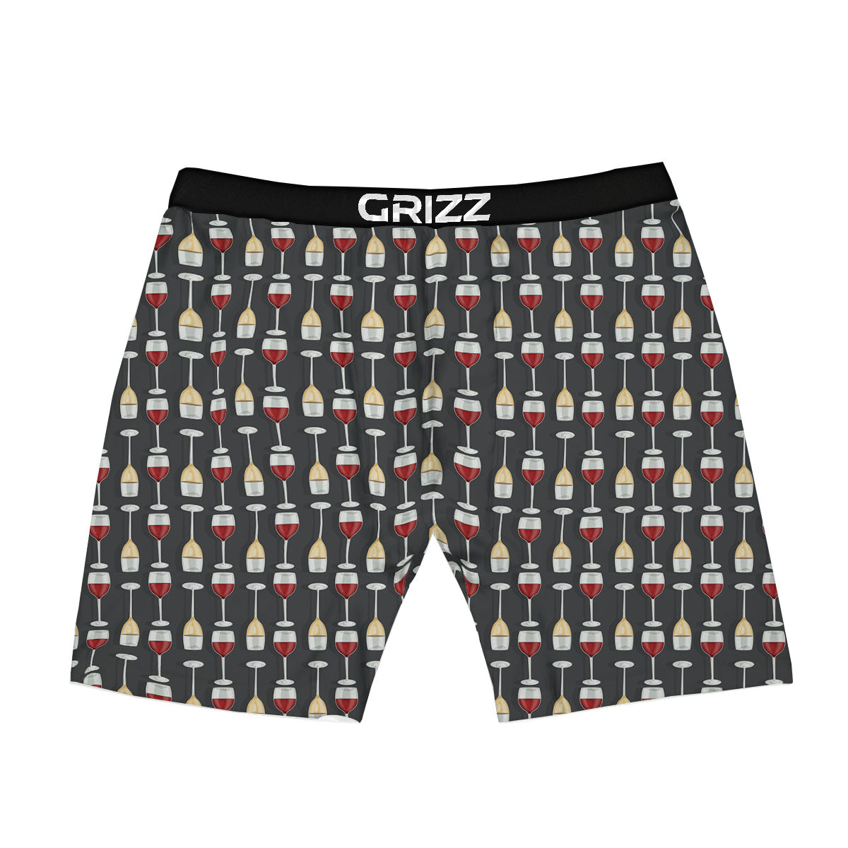 Wine Glasses Print Pattern Boxer Briefs-grizzshop