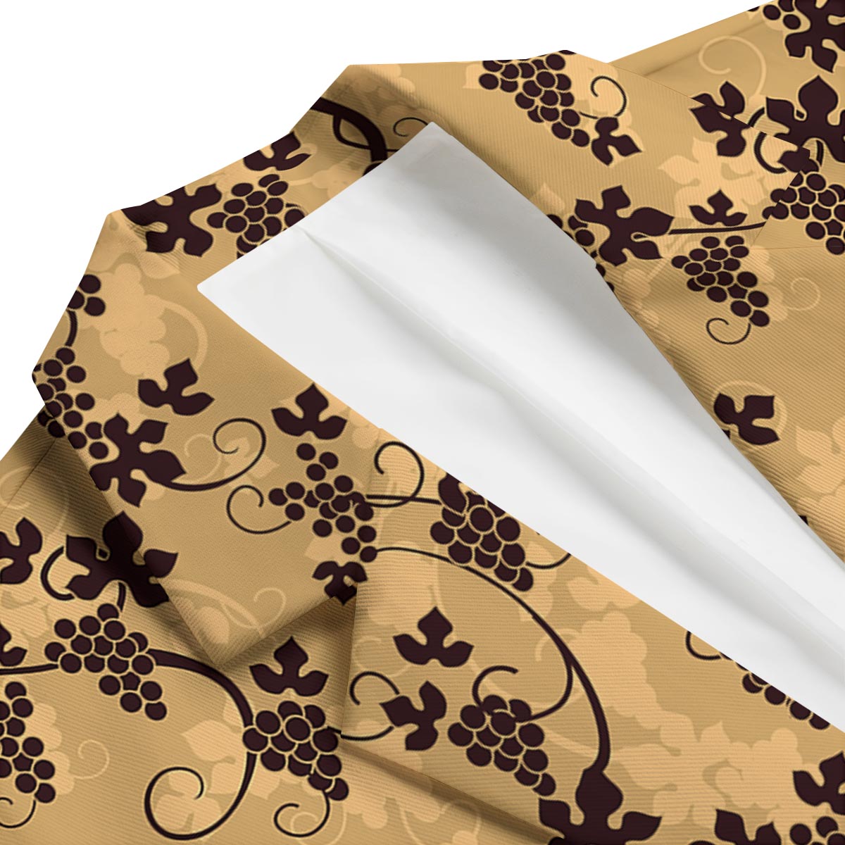 Wine Grape Pattern Print Men's Blazer-grizzshop