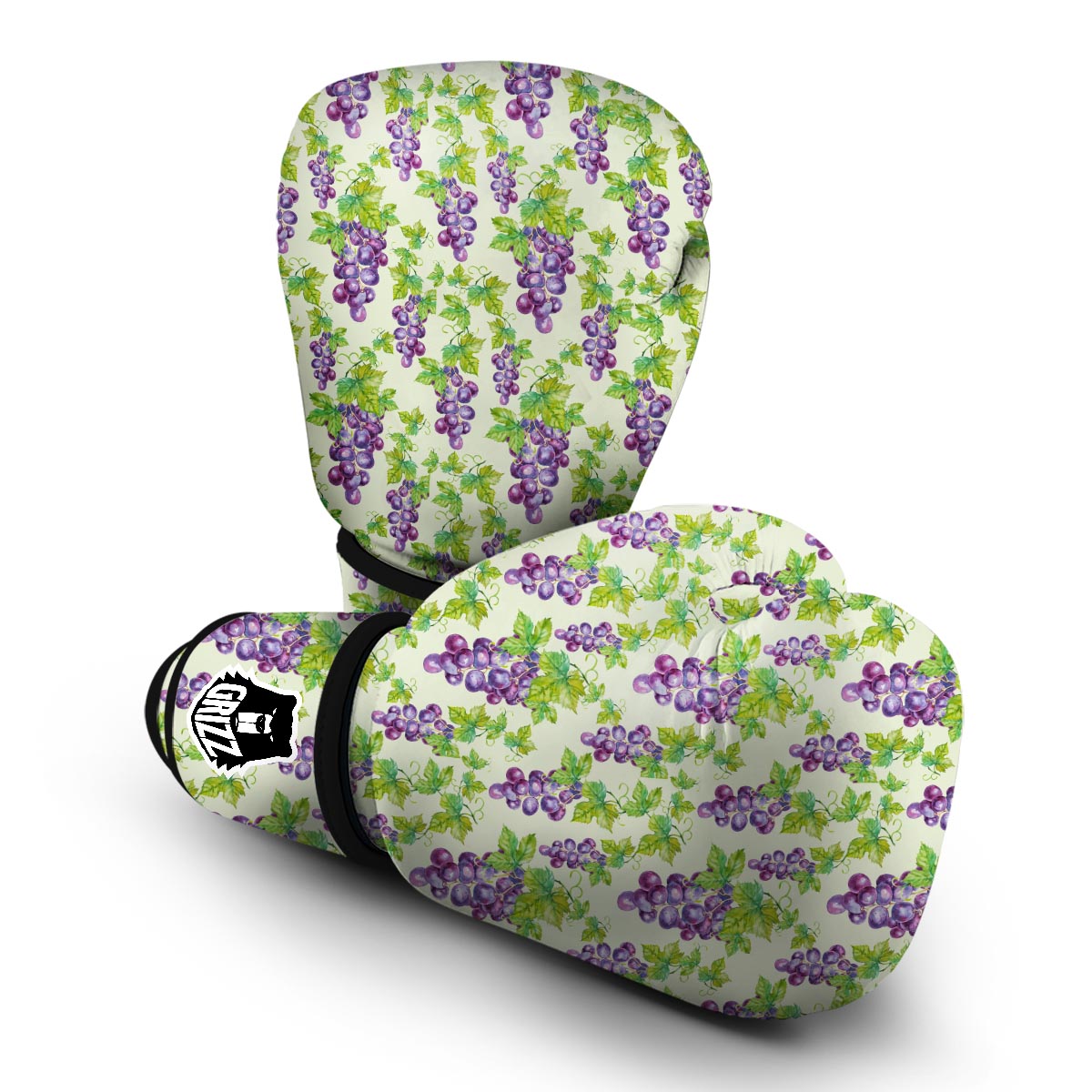 Wine Grape Print Pattern Boxing Gloves-grizzshop