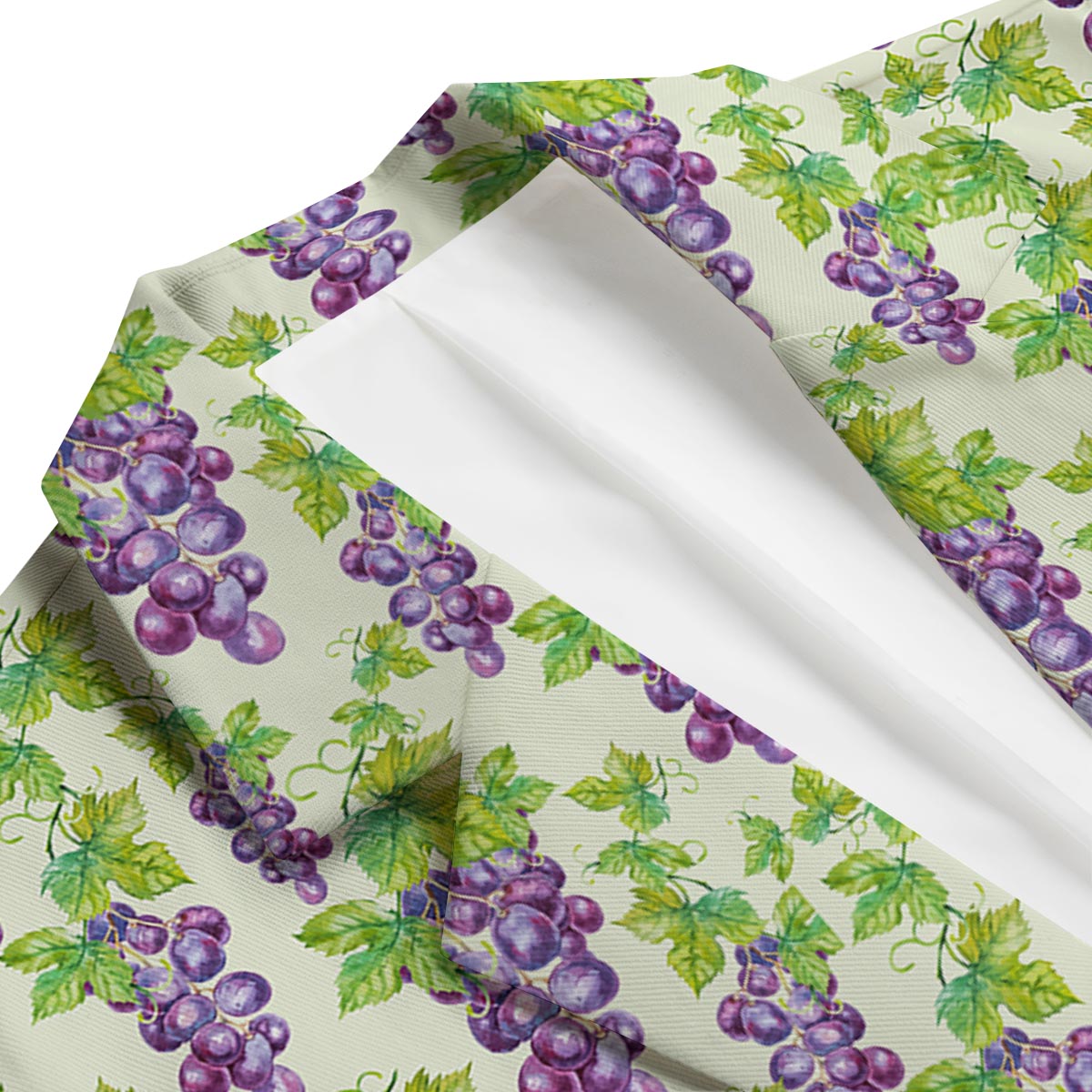 Wine Grape Print Pattern Men's Blazer-grizzshop