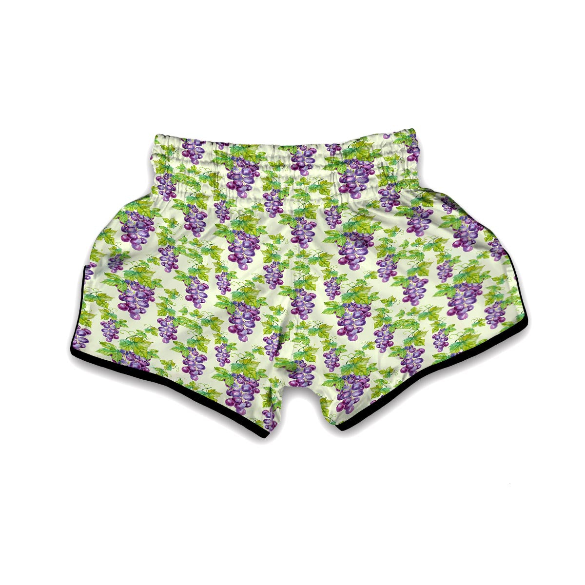 Wine Grape Print Pattern Muay Thai Boxing Shorts-grizzshop