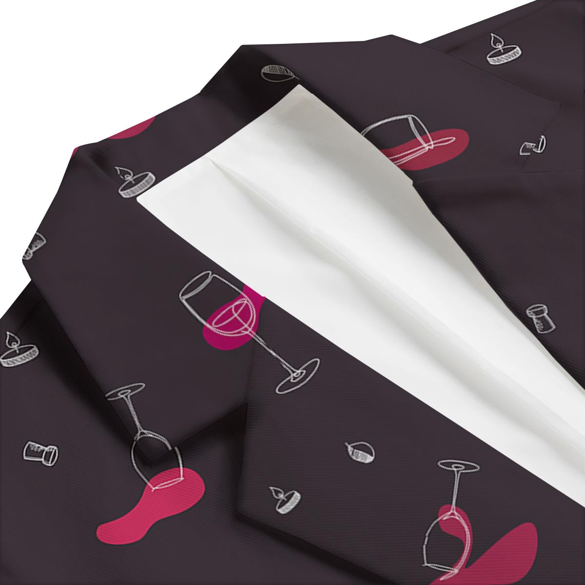 Wine Splash Print Pattern Men's Blazer-grizzshop