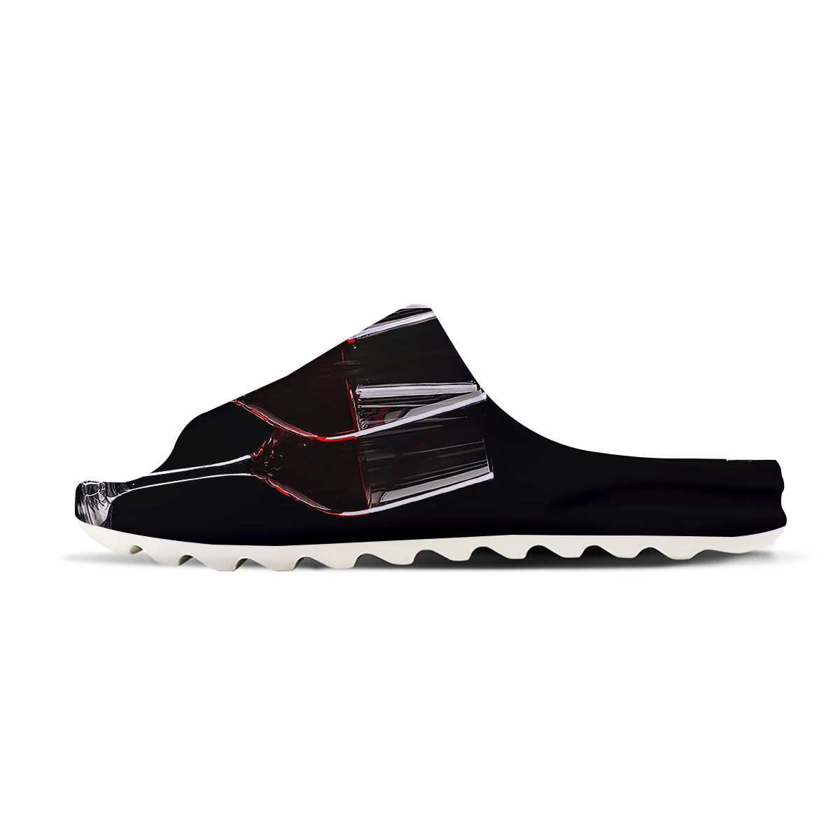 Wine Glasses Print Sandals-grizzshop