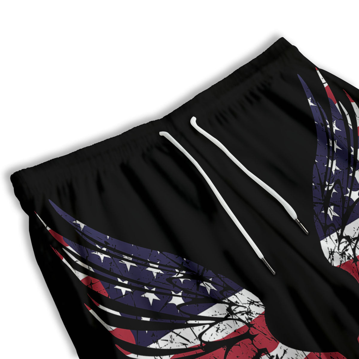 Wing Flag American Print Men's Athletic Shorts