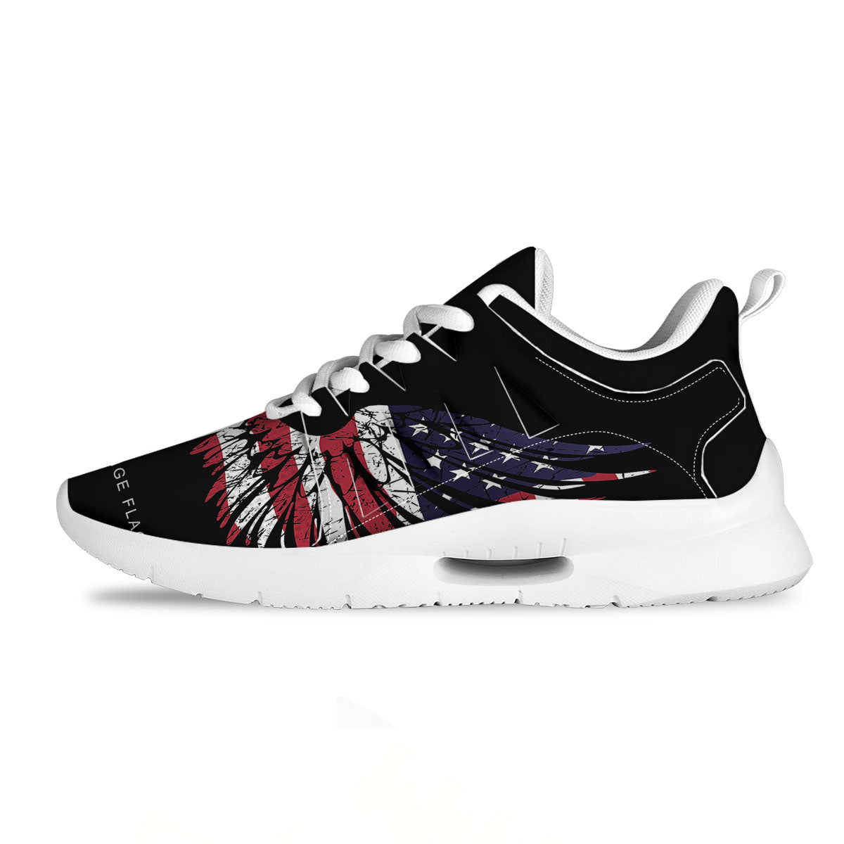 Wing Flag American Print Tennis Shoes-grizzshop