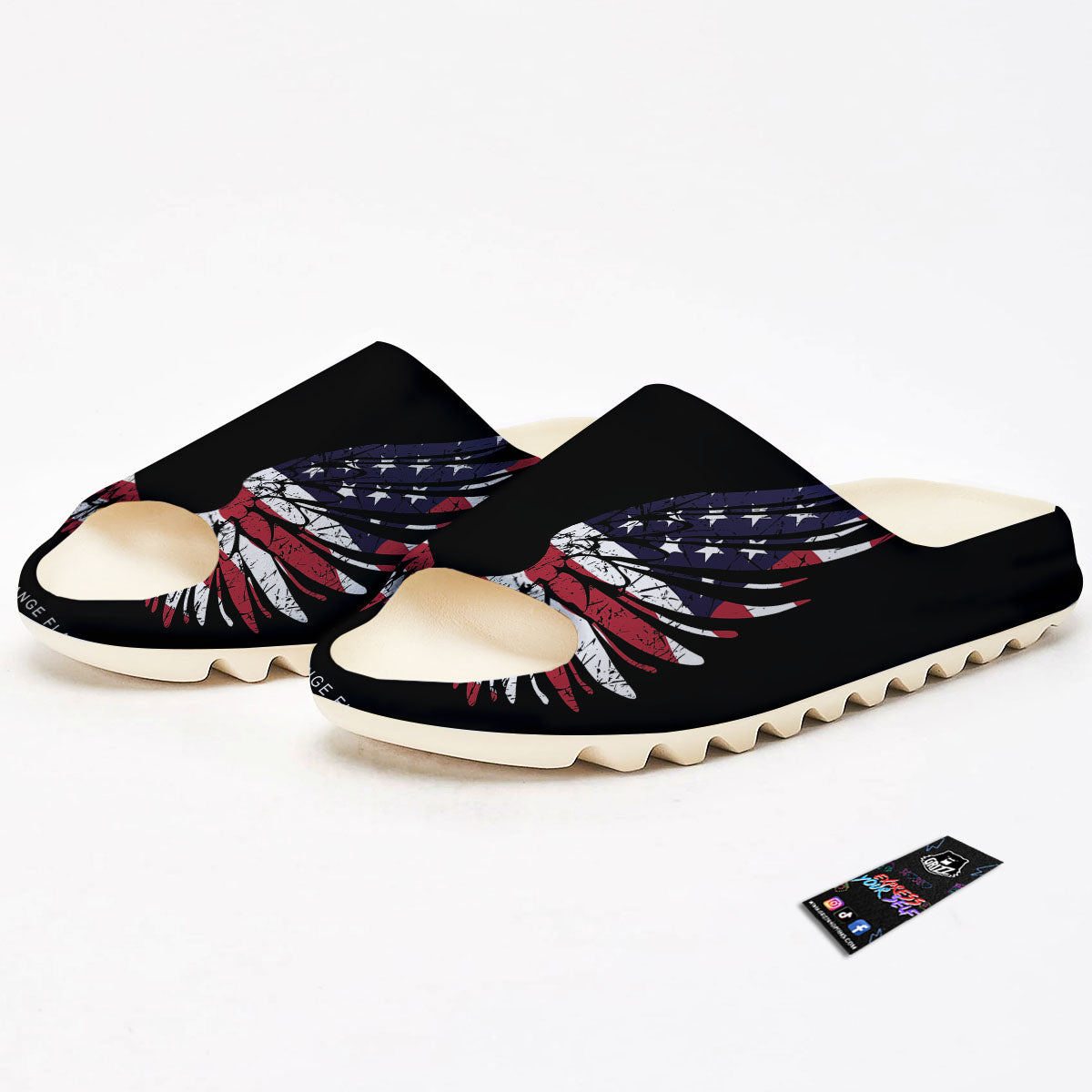 Wing Flag American Print Sandals-grizzshop