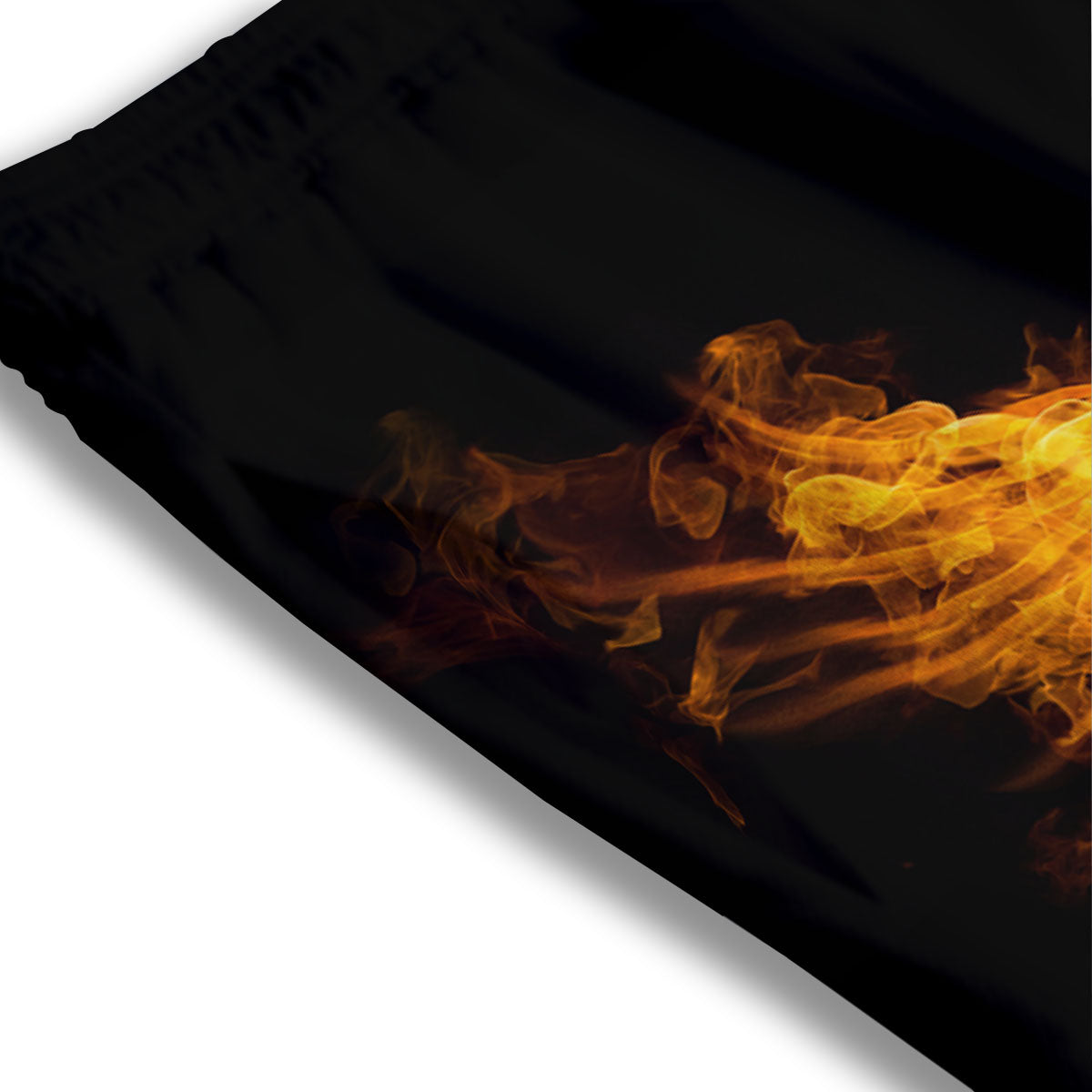 Wings Flame Print Mesh Shorts-grizzshop