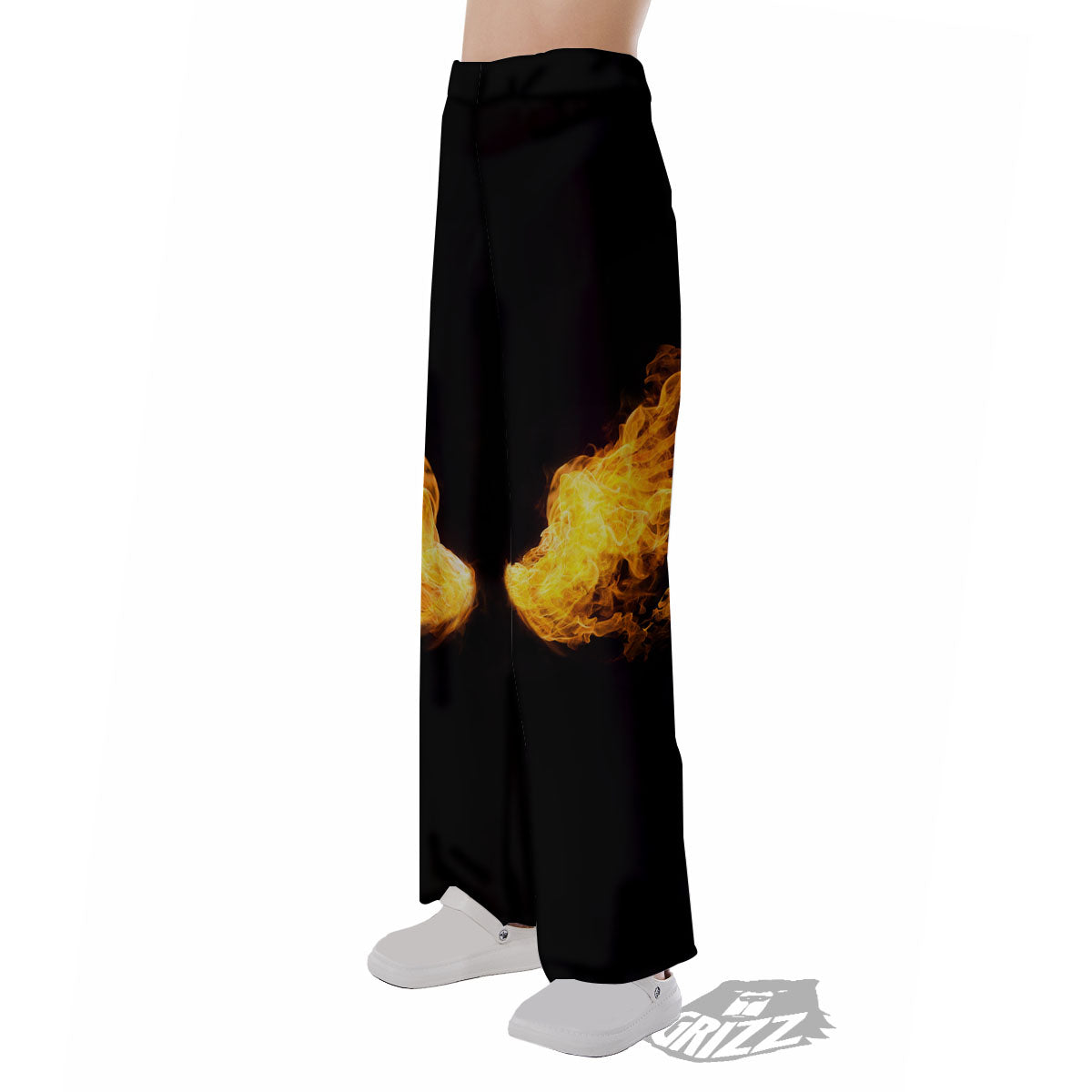 Wings Flame Print Pajama Pants-grizzshop