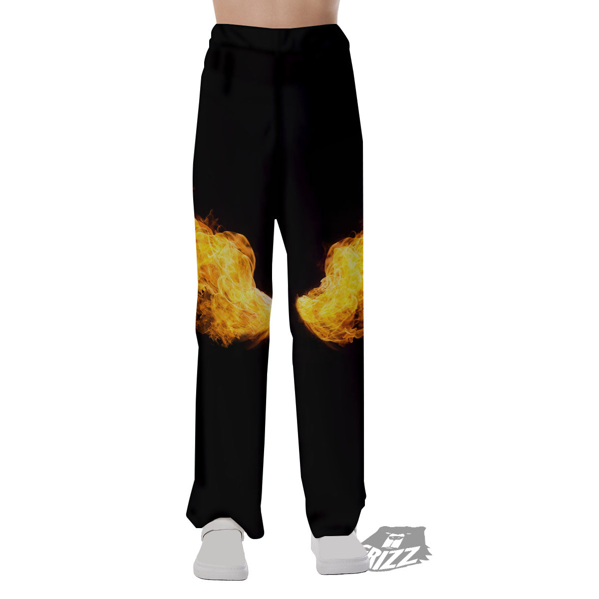 Wings Flame Print Pajama Pants-grizzshop