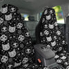 Witch And Ghost Black White Print Pattern Car Seat Covers-grizzshop