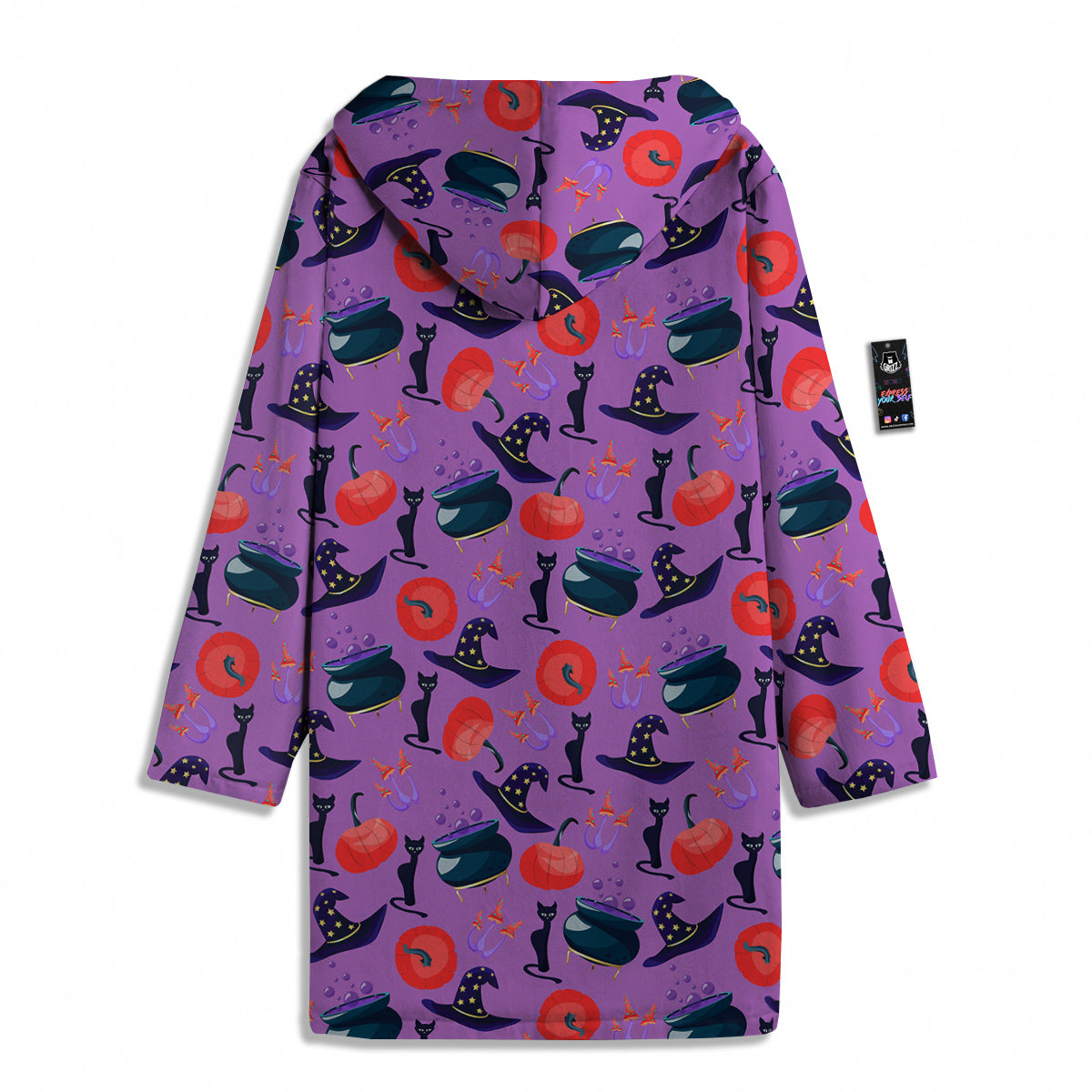 Witch Cauldron Halloween Print Pattern Men's Windbreaker Jacket-grizzshop
