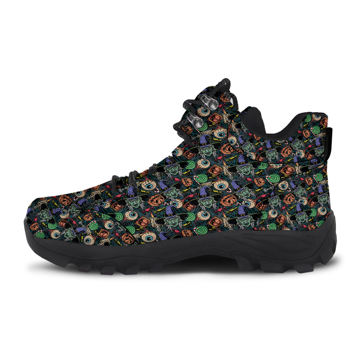 Witch Halloween Elements Print Pattern Hiking Shoes-grizzshop