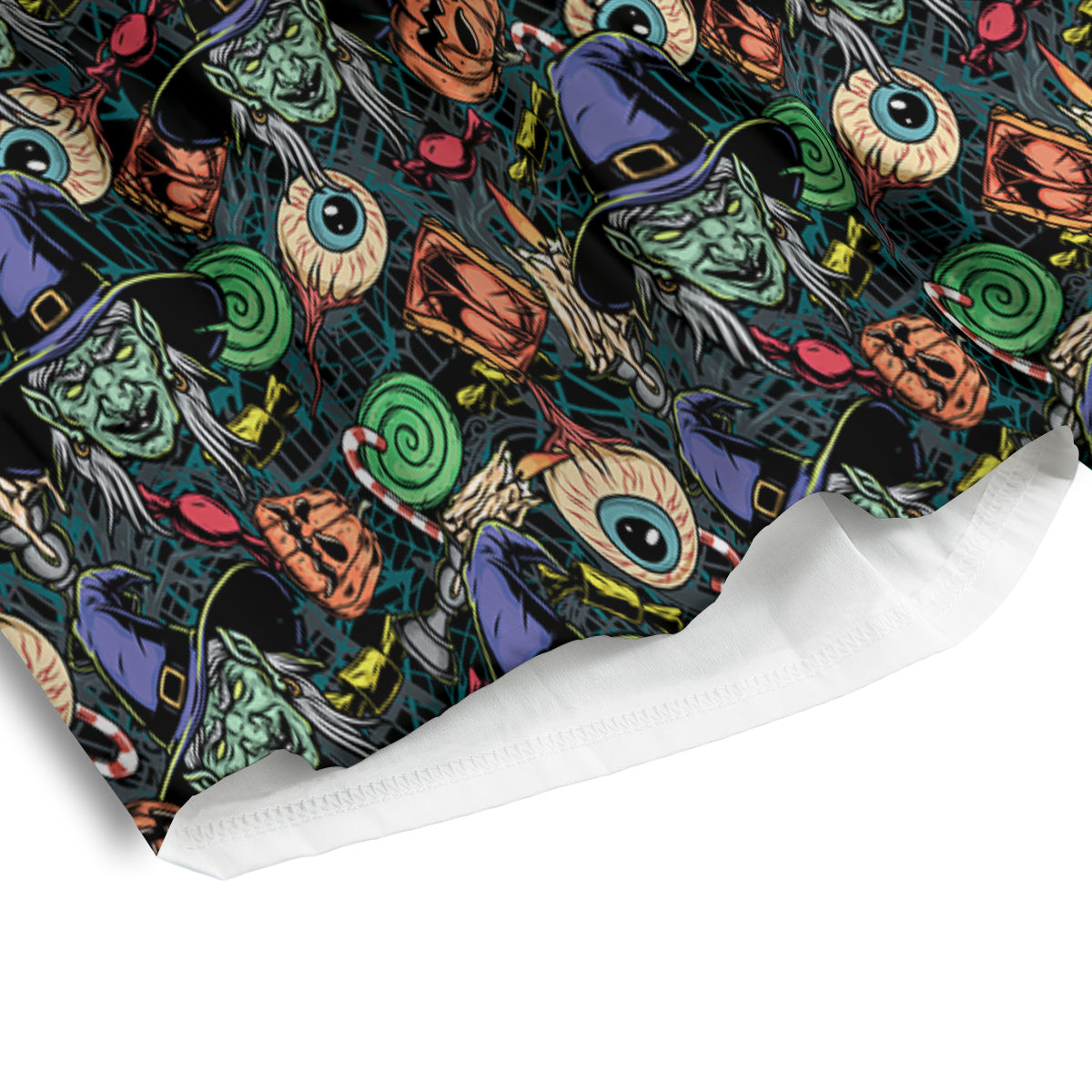 Witch Halloween Elements Print Pattern Men's Athletic Shorts