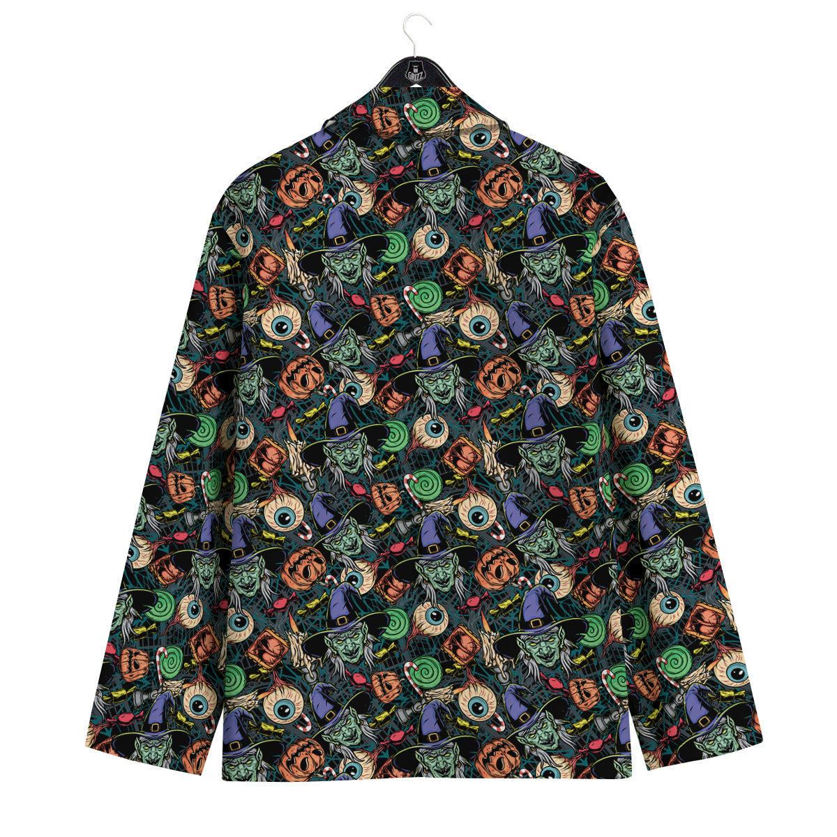 Witch Halloween Elements Print Pattern Men's Sport Coat-grizzshop