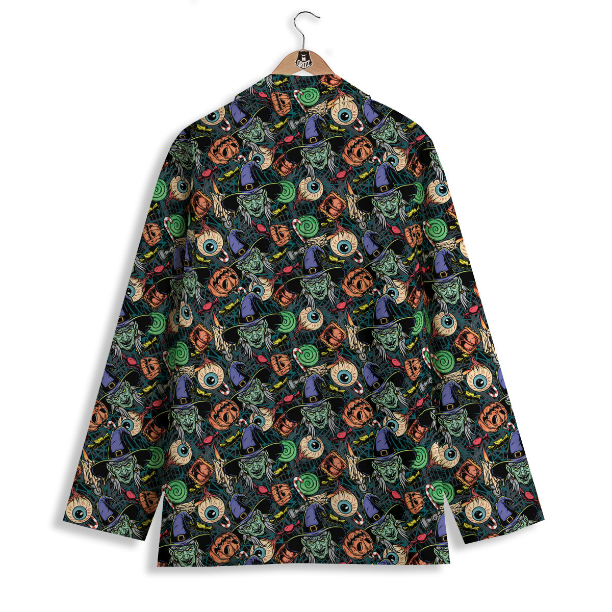 Witch Halloween Elements Print Pattern Women's Blazer-grizzshop