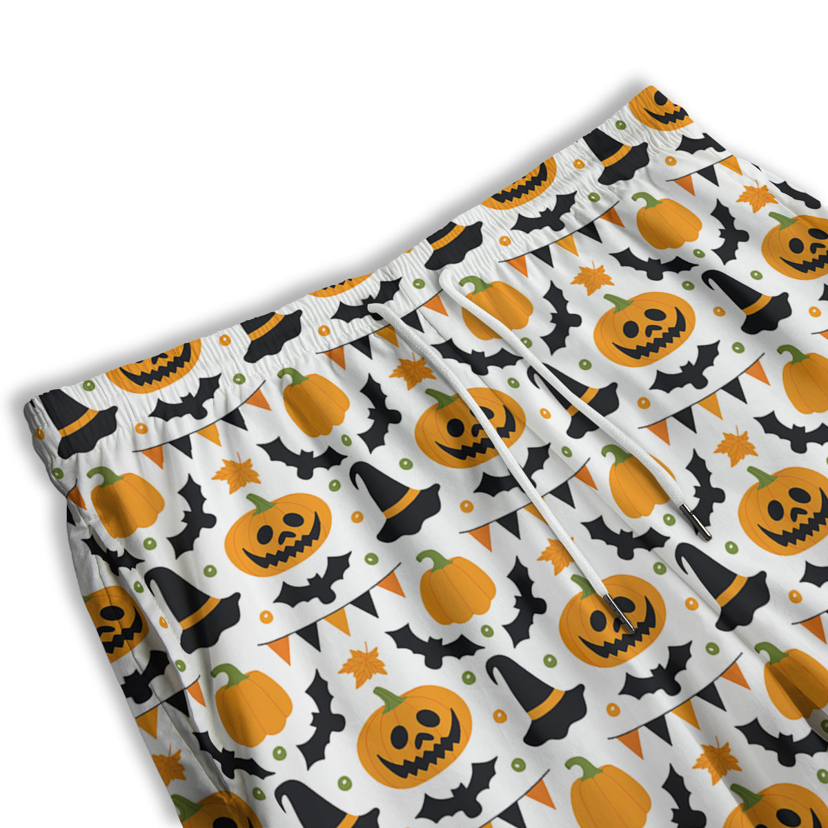 Witch Hat Halloween Print Pattern Men's Athletic Shorts