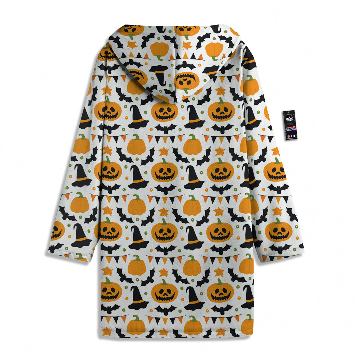 Witch Hat Halloween Print Pattern Men's Windbreaker Jacket-grizzshop