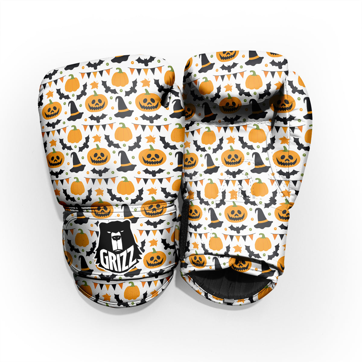 Witch Hat Halloween Print Pattern Pro Boxing Glove
