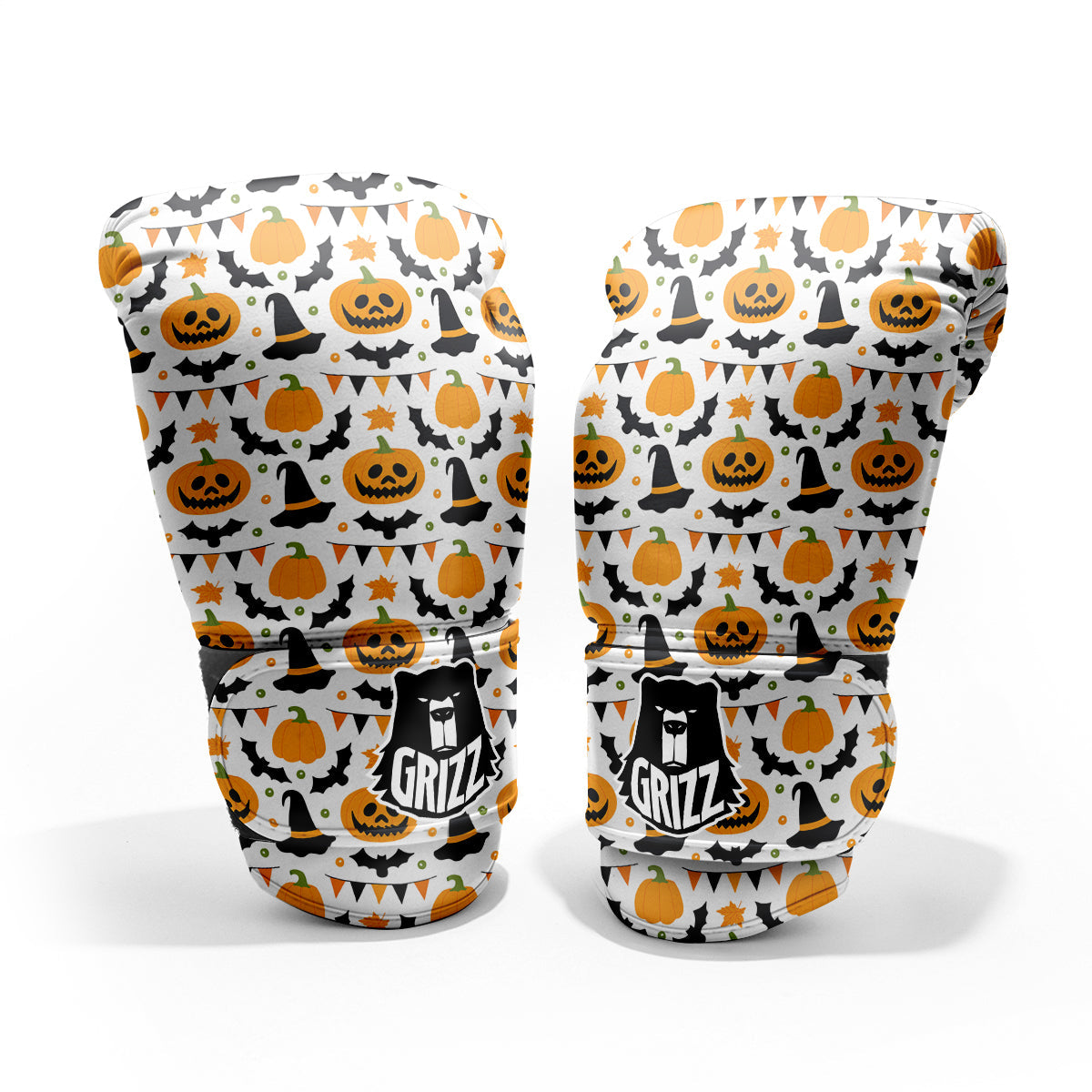 Witch Hat Halloween Print Pattern Pro Boxing Glove