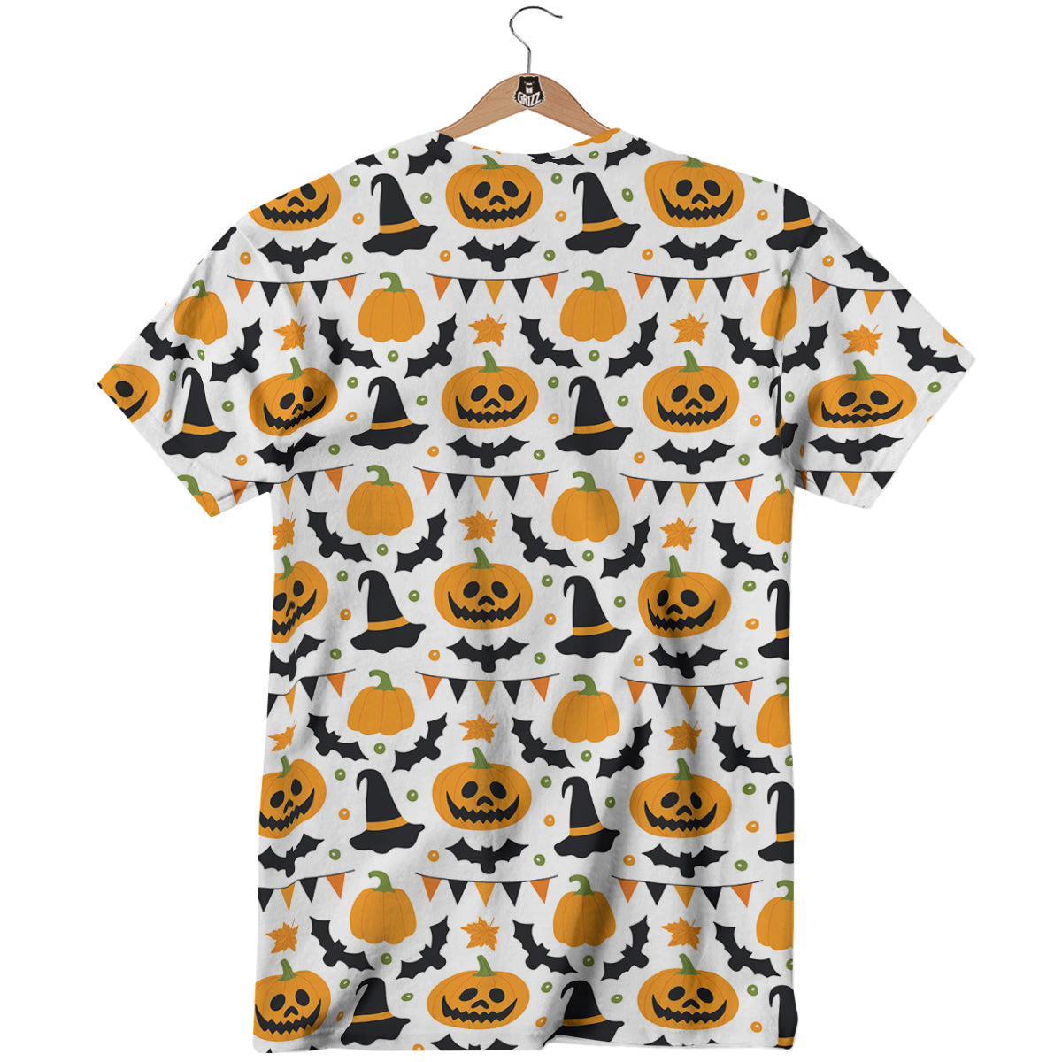 Witch Hat Halloween Print Pattern T-Shirt-grizzshop