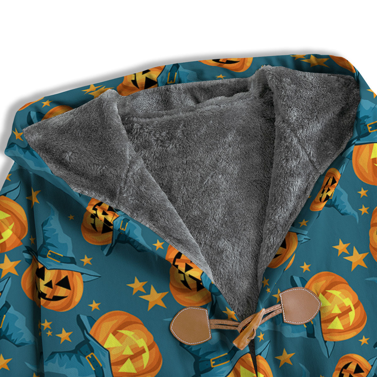Witch Hat Pumpkin Print Pattern Men's Windbreaker Jacket-grizzshop