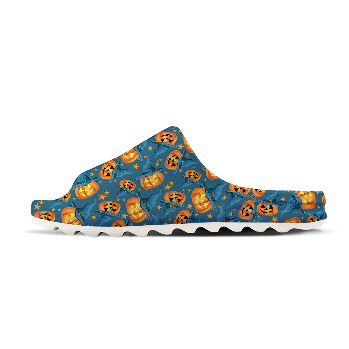 Witch Hat Pumpkin Print Pattern Sandals-grizzshop