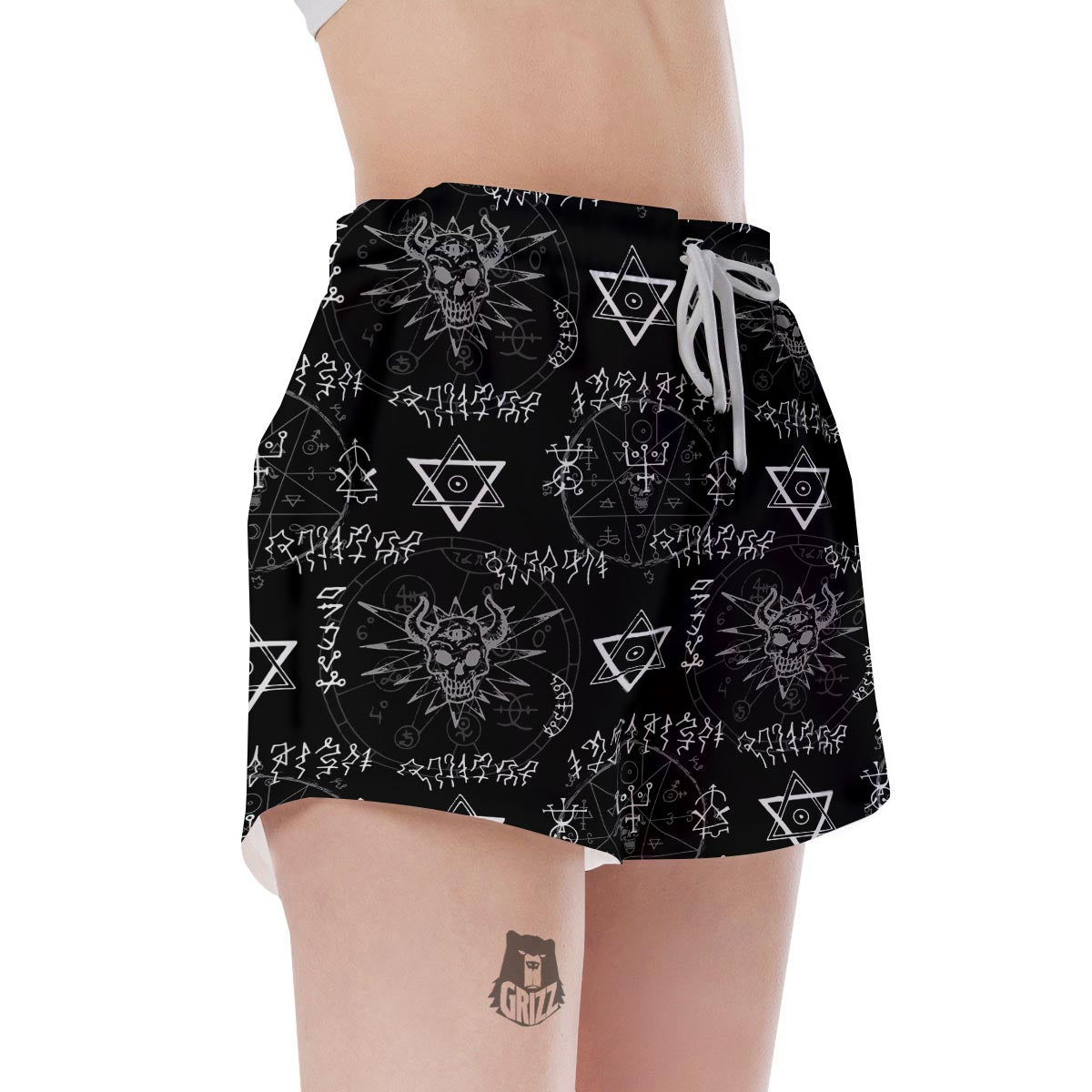 Witch Sign Print Women's Shorts-grizzshop