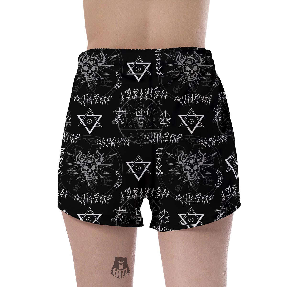 Witch Sign Print Women's Shorts-grizzshop
