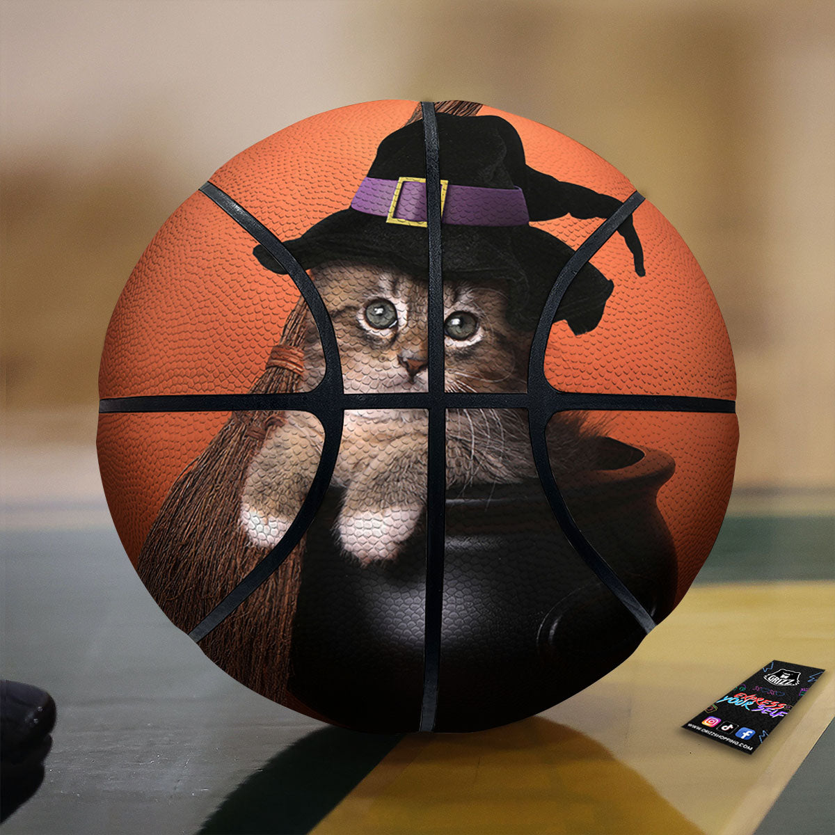 Wolf Monochrome Print Basketball
