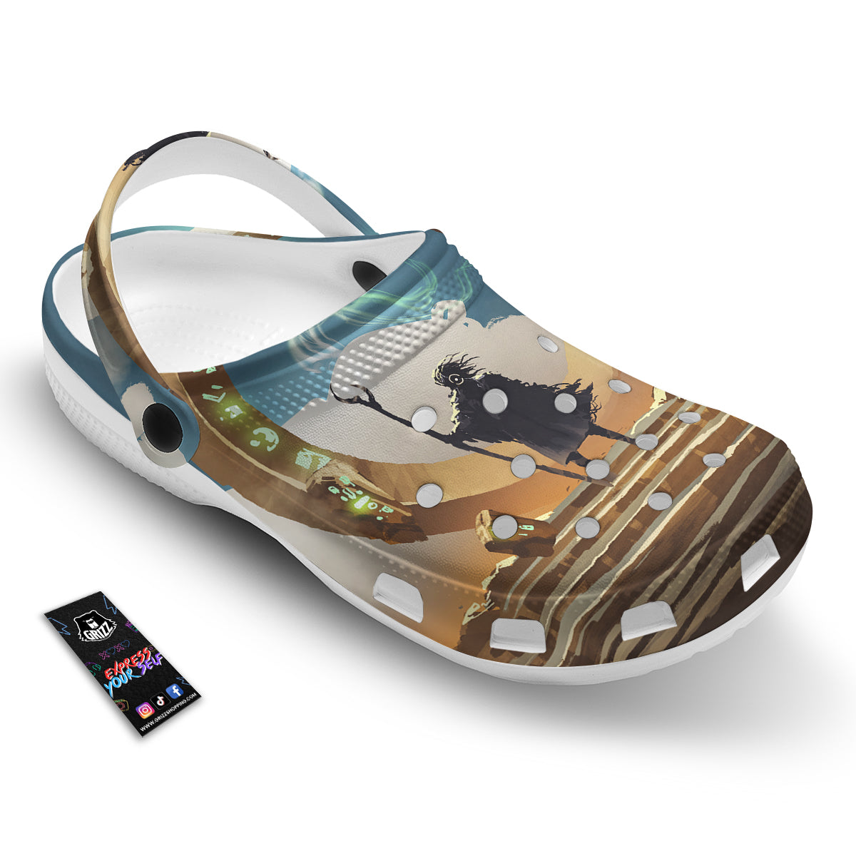 Wizard And Gate Print Clog-grizzshop