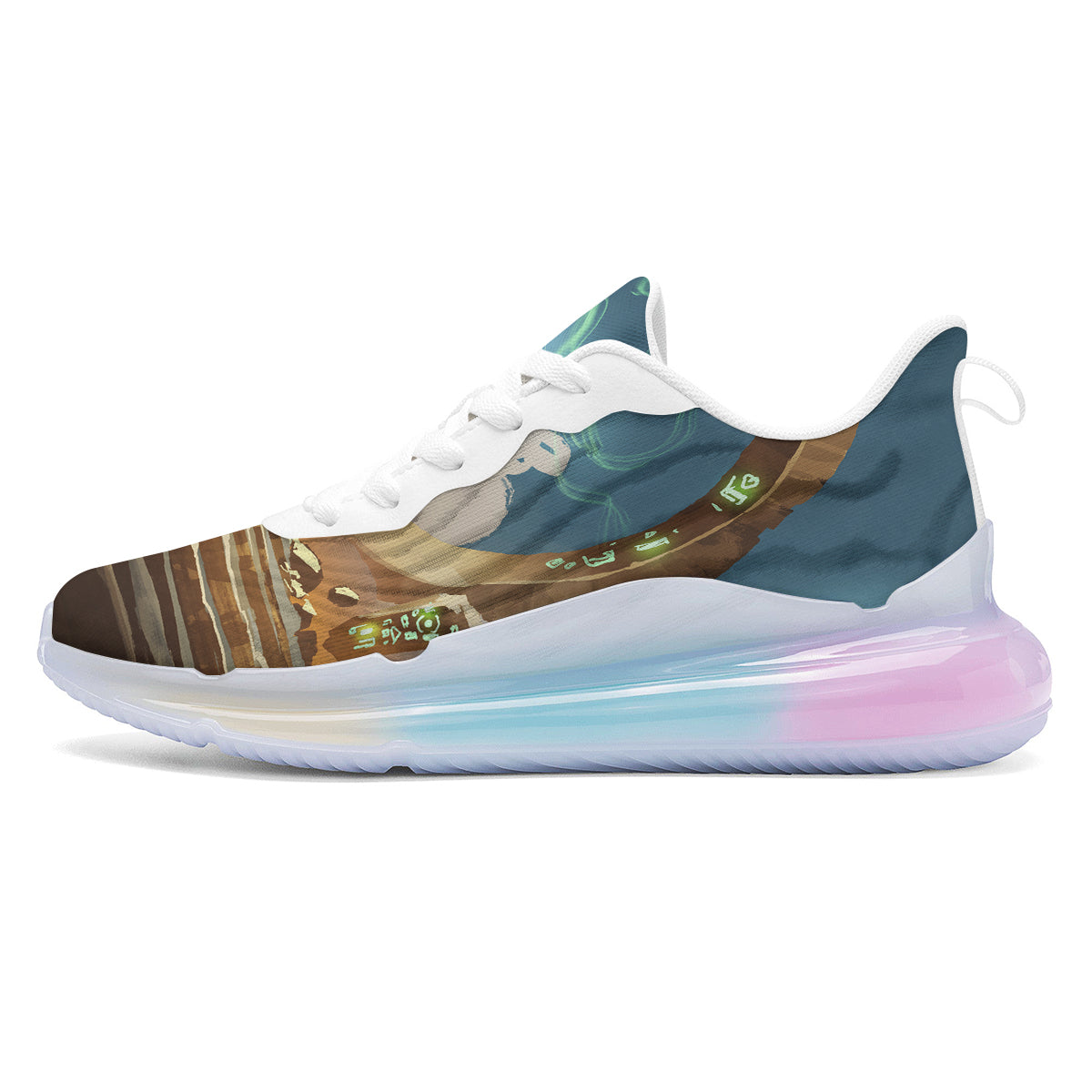 Wizard And Gate Print Running Sneakers-grizzshop