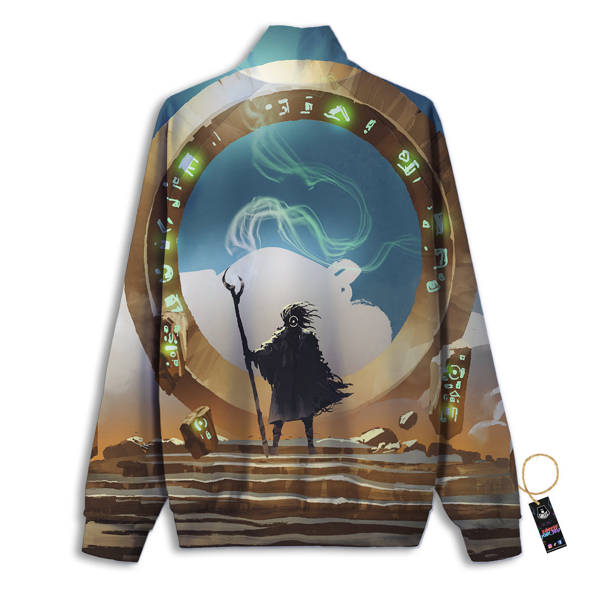 Wizard And Gate Print Track Jacket-grizzshop