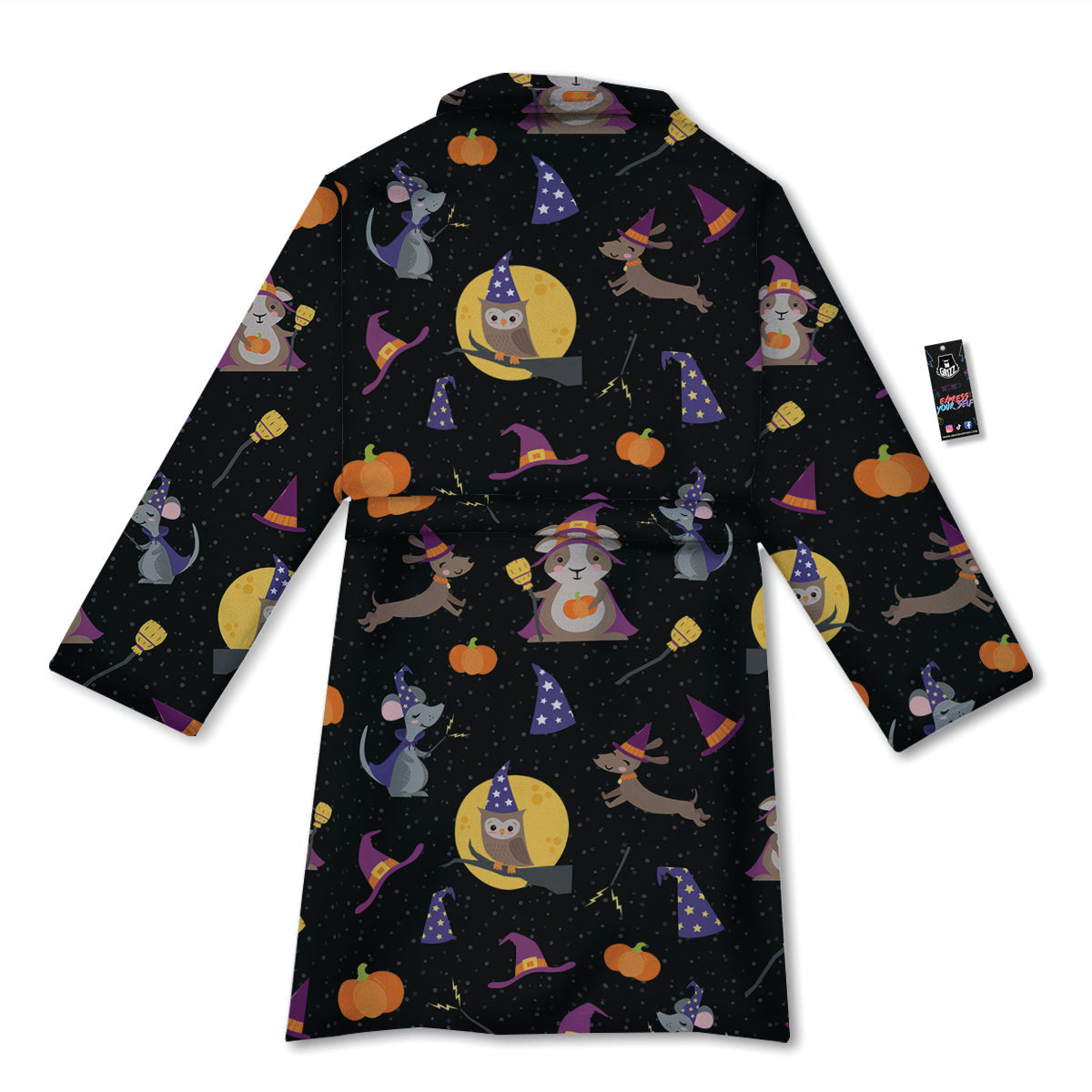 Wizard Animal Print Pattern Bathrobe-grizzshop