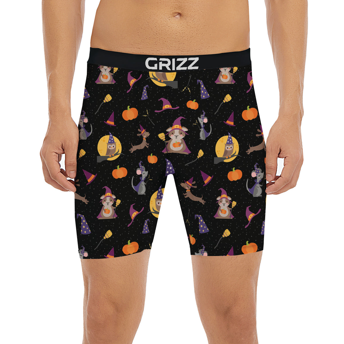 Wizard Animal Print Pattern Boxer Briefs-grizzshop
