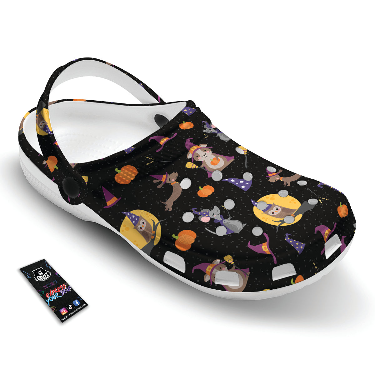 Wizard Animal Print Pattern Clog-grizzshop