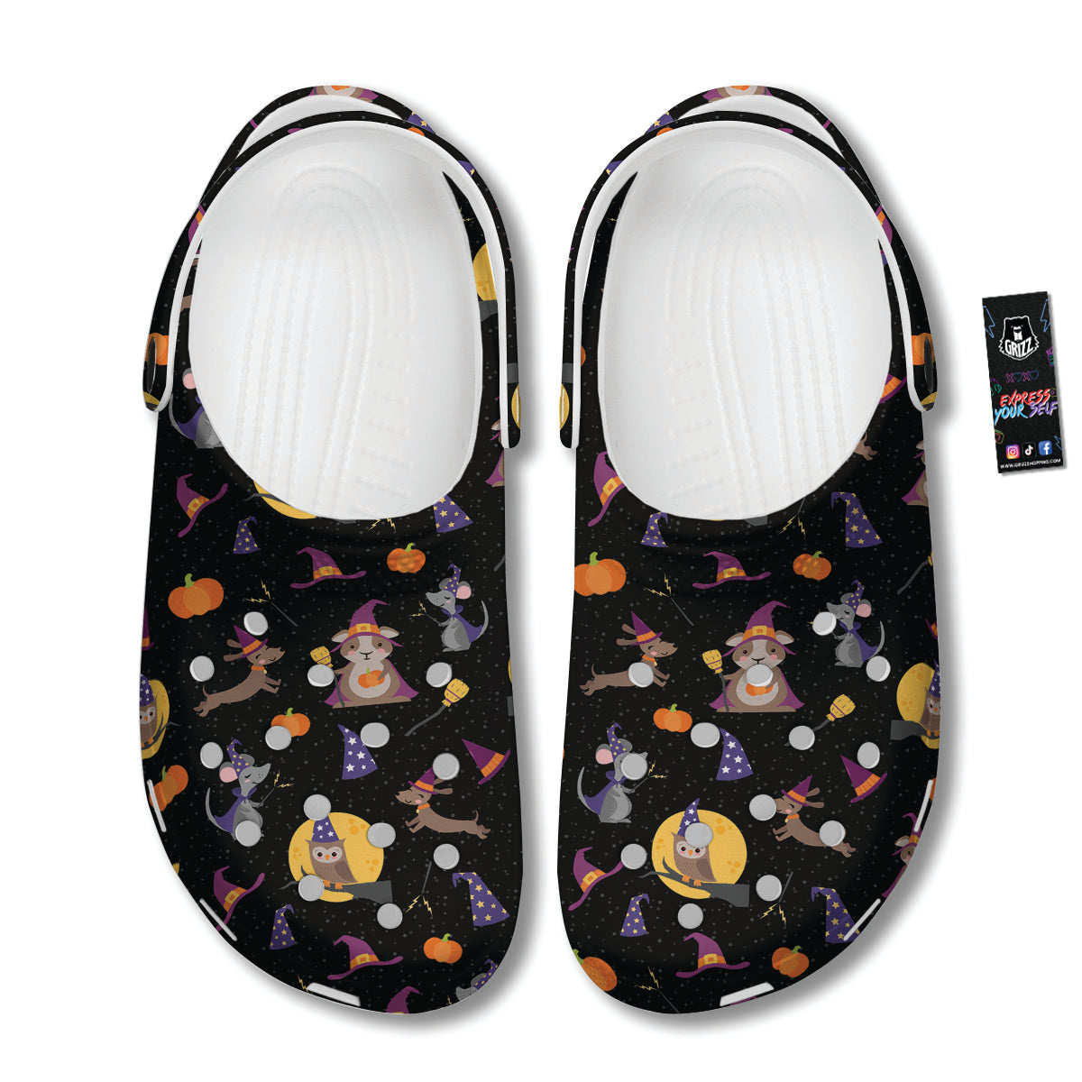 Wizard Animal Print Pattern Clog-grizzshop