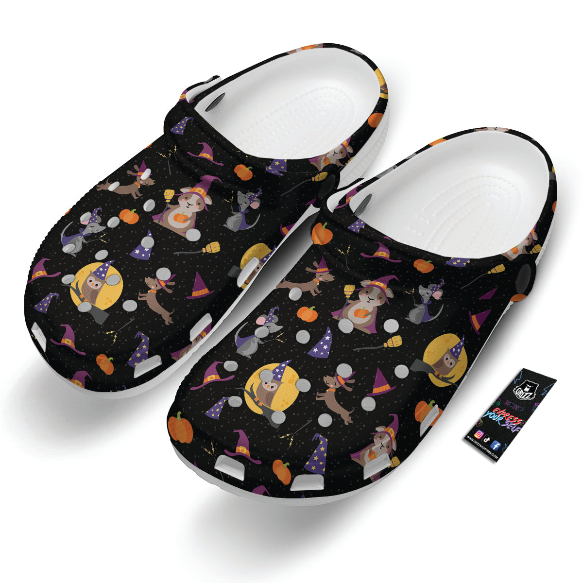 Wizard Animal Print Pattern Clog-grizzshop