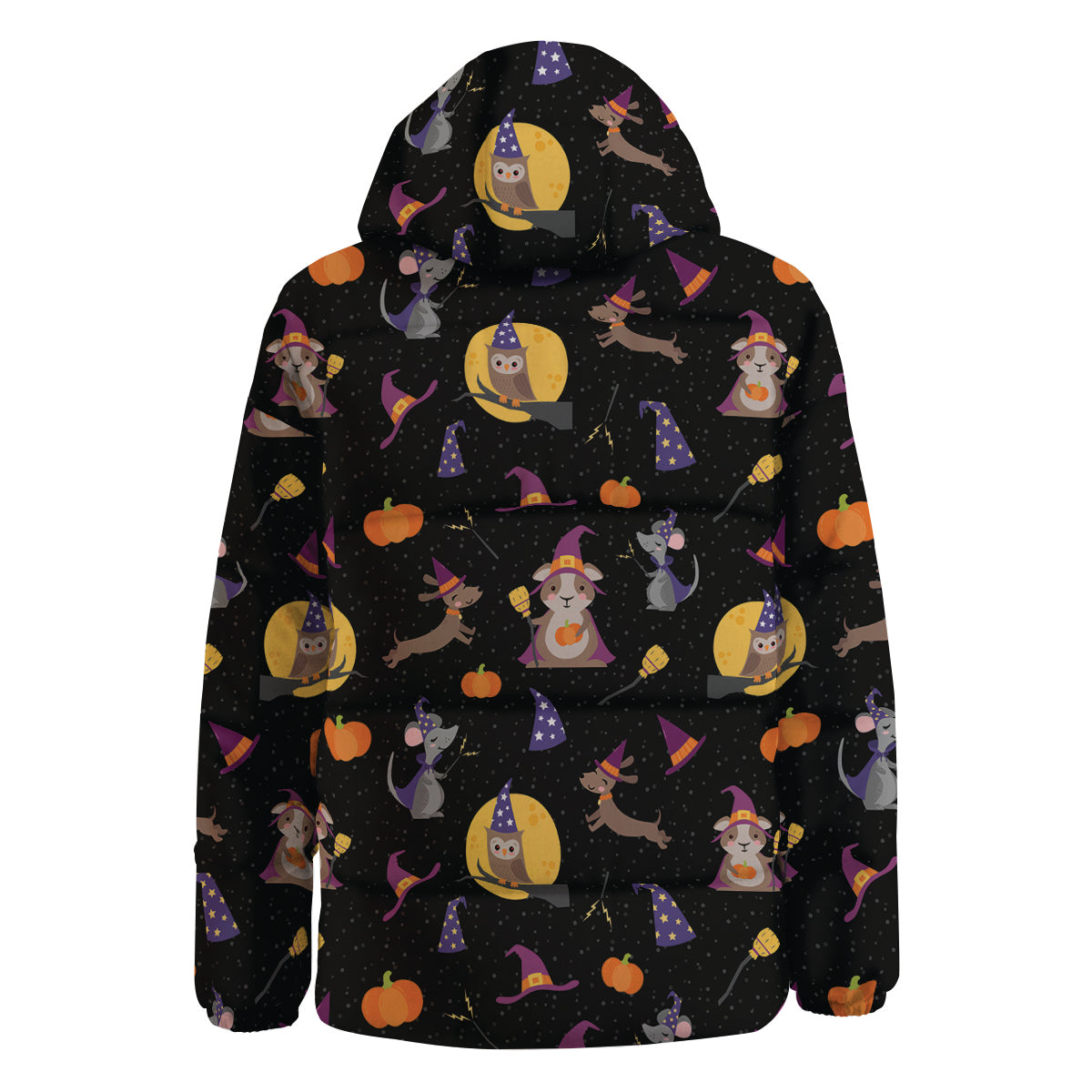 Wizard Animal Print Pattern Down Jacket-grizzshop