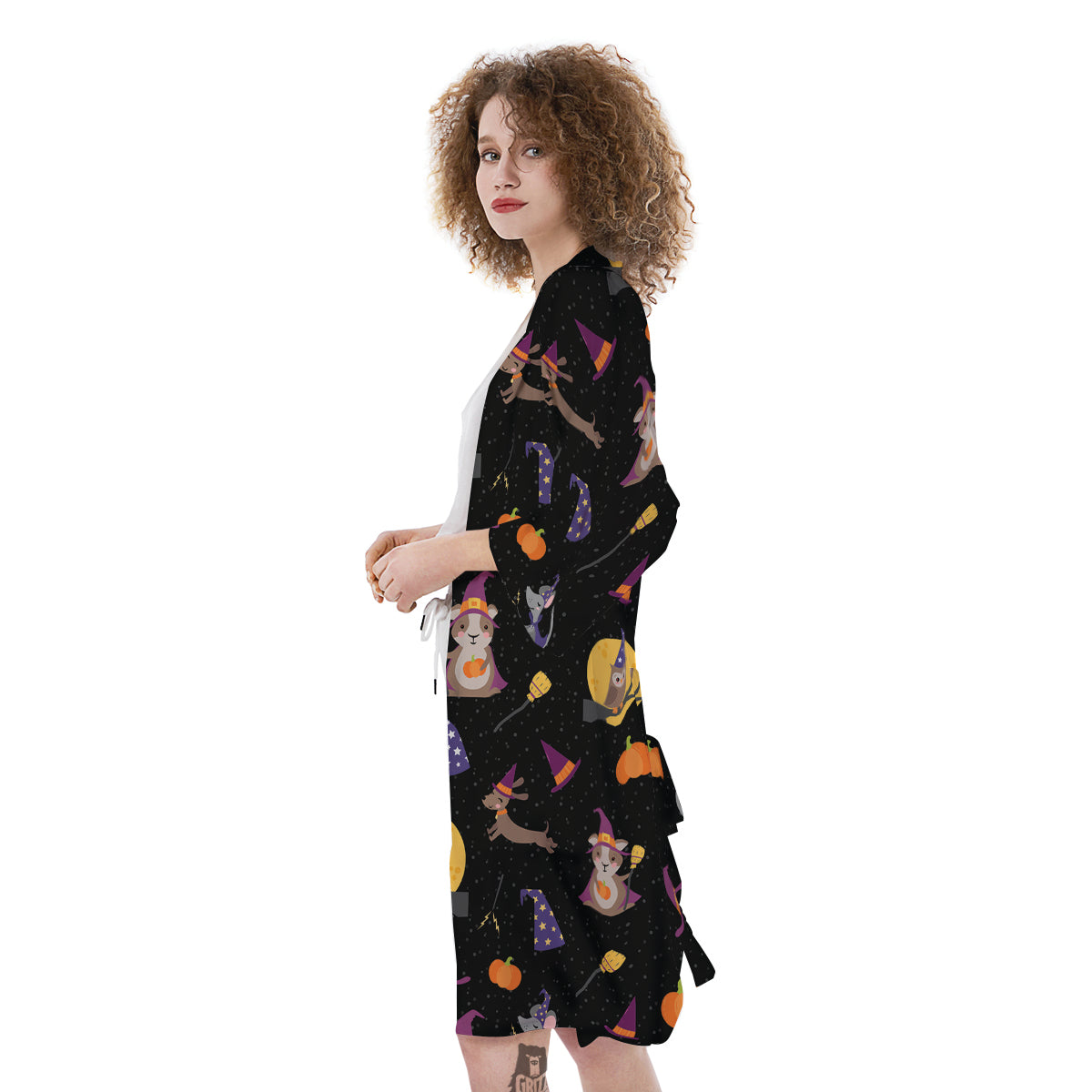 Wizard Animal Print Pattern Kimono-grizzshop